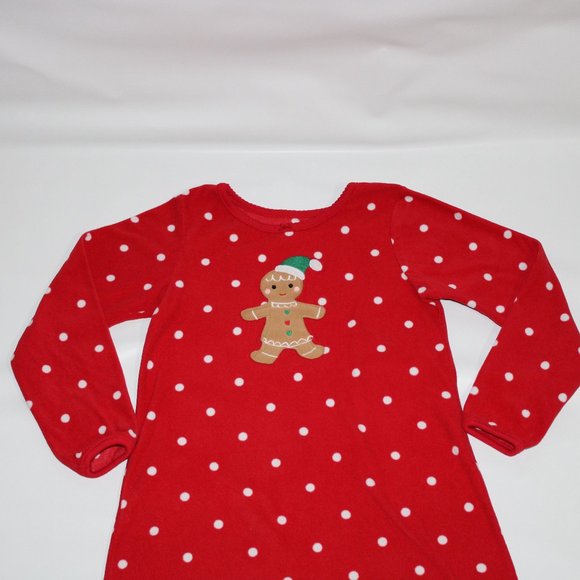 COPY - 🌈Carters Gingerbread Man Nightgown polka Dot-Red - Picture 2 of 8